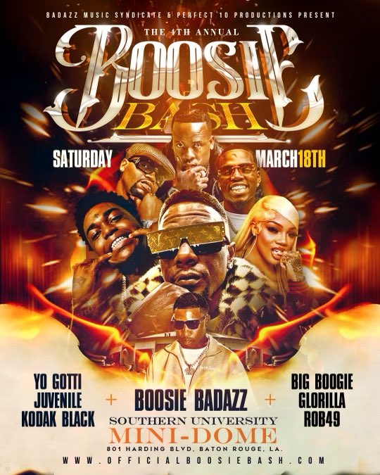 Boosie Bash 2024 Line Up Laura