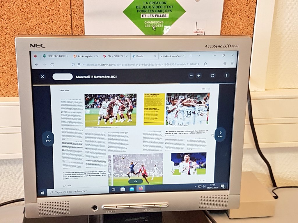 ernaux's tweet image. 🤔C&apos;est dingue, des élèves consultent 📰#cafeyn #esidoc 🌐 spontanément  #EMI #CDI