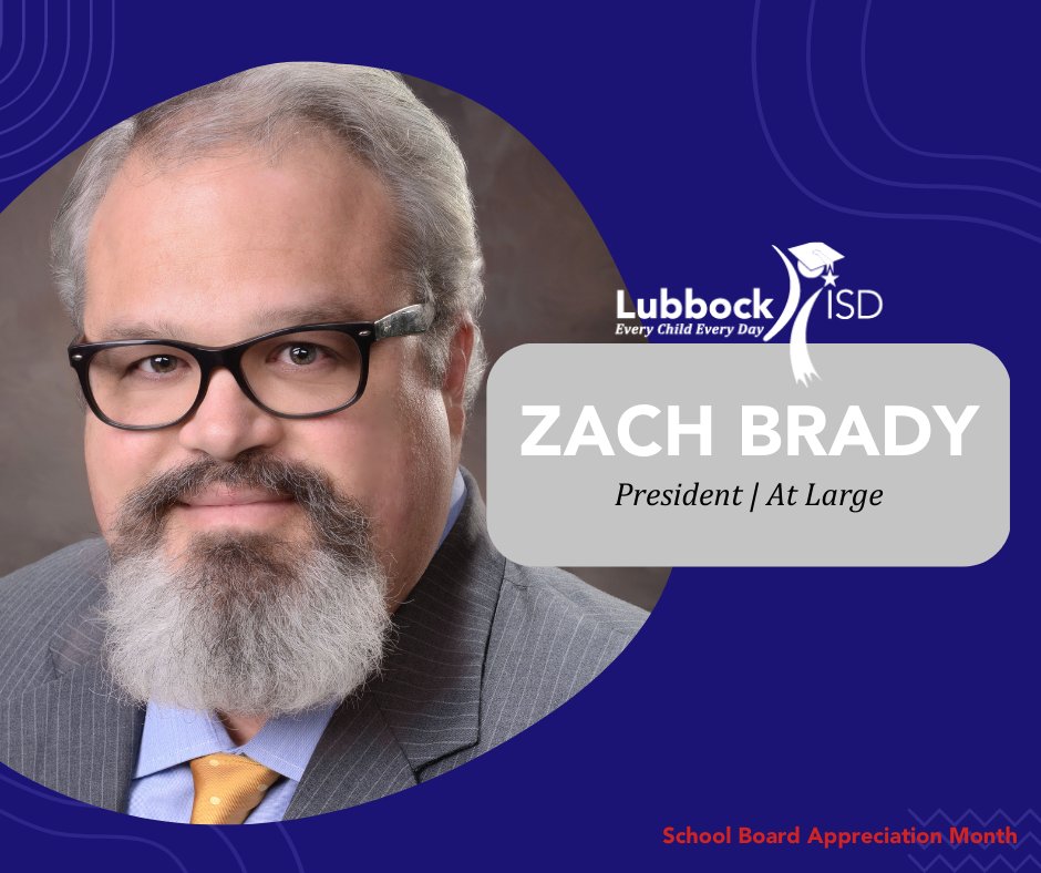 🍎 School Board Appreciation Month 🍎

Thank you to our school board president, Zach Brady! We're so grateful for your leadership in our district!

#WeAreLubbockISD