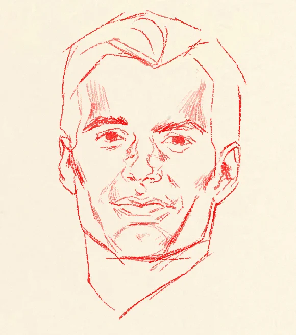 a drawing that resulted from edge analysis during my New3dge class 