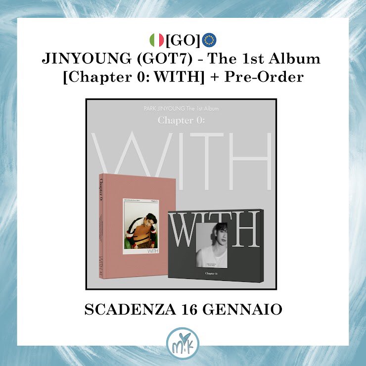 MIK_GO2's tweet photo. 🇮🇹🇪🇺[#GO💿] #GOT7 #JINYOUNG - The 1st Album (Chapter 0: WITH] + Pre-Order

💶YOU Ver. 27€
💶ME Ver. 27€

📦KR/ITA SHIPPING AND CUSTOMS INCLUDED

😚Garanzia al 100% fino a casa vostra

🇮🇹
https://t.co/Mm4xgEqysD

🇬🇧If you’re from outside italy DM us to order! 

#got7grouporder https://t.co/lxJc8dRxUu