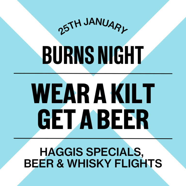 ✨BURNS NIGHT✨

Our annual Burns Night celebration of the infamous Scottish poet Robert Burns is back, featuring Scottish beer, whisky &amp; haggis. 

Join us for a bit festive Scottish evening.

#burnsnight #robertburns #haggis #whisky #scottish #scotland #brewdog