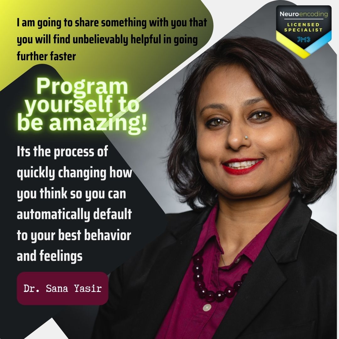 drsanayasir's tweet image. Share with whoever is serious about getting unstuck and going #furtherfaster! DM me or reach out Now!
#neuroencoding #investinyourself #personaldevelopment #growth #coaching #influencingwithpurpose