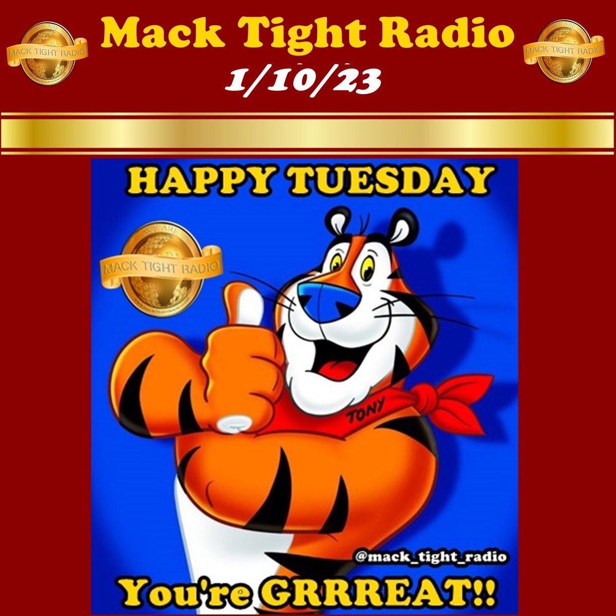 Good morning‼️🌞 Time To Look ALIVE, Look ALIVE 😜😜 Issa #Tuesday aka #TouchUpTuesday ⚌ 4 Steps Away From The #Weekend🤘🤘 Lets #GetIt 😎😎 Time To Get Up ❌ Get Out ❌ Go Hard ❌ #SecureThaBag 💰💰 💪💪 Be #Terrific Today! 👍👍 - #MackTightRadio