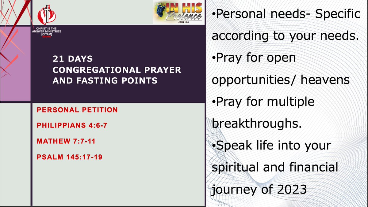 Ask and it will be given to you; seek and you will find, knock and the door will be opened to you. For everyone who asks receives, the one who seeks finds, and to the one who knocks, the door will be opened. Matthew 7:7-8