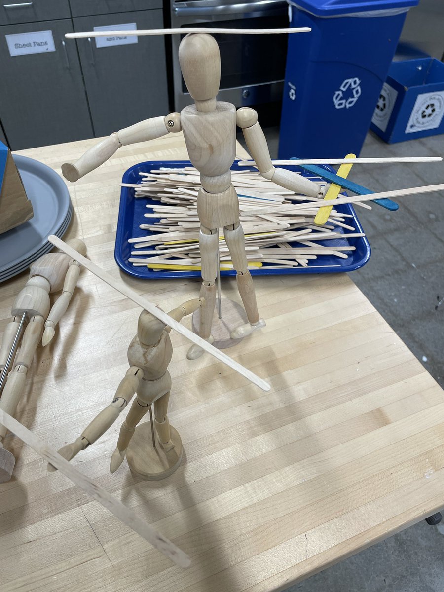 keithbraafladt's tweet photo. More #ExploringBalance with groovy ideas from the @TinkeringStudio I have a first grade class that explores balance, and this is so well timed… i’m also trying out these drying manikins as balance holders https://t.co/422WDepFVi