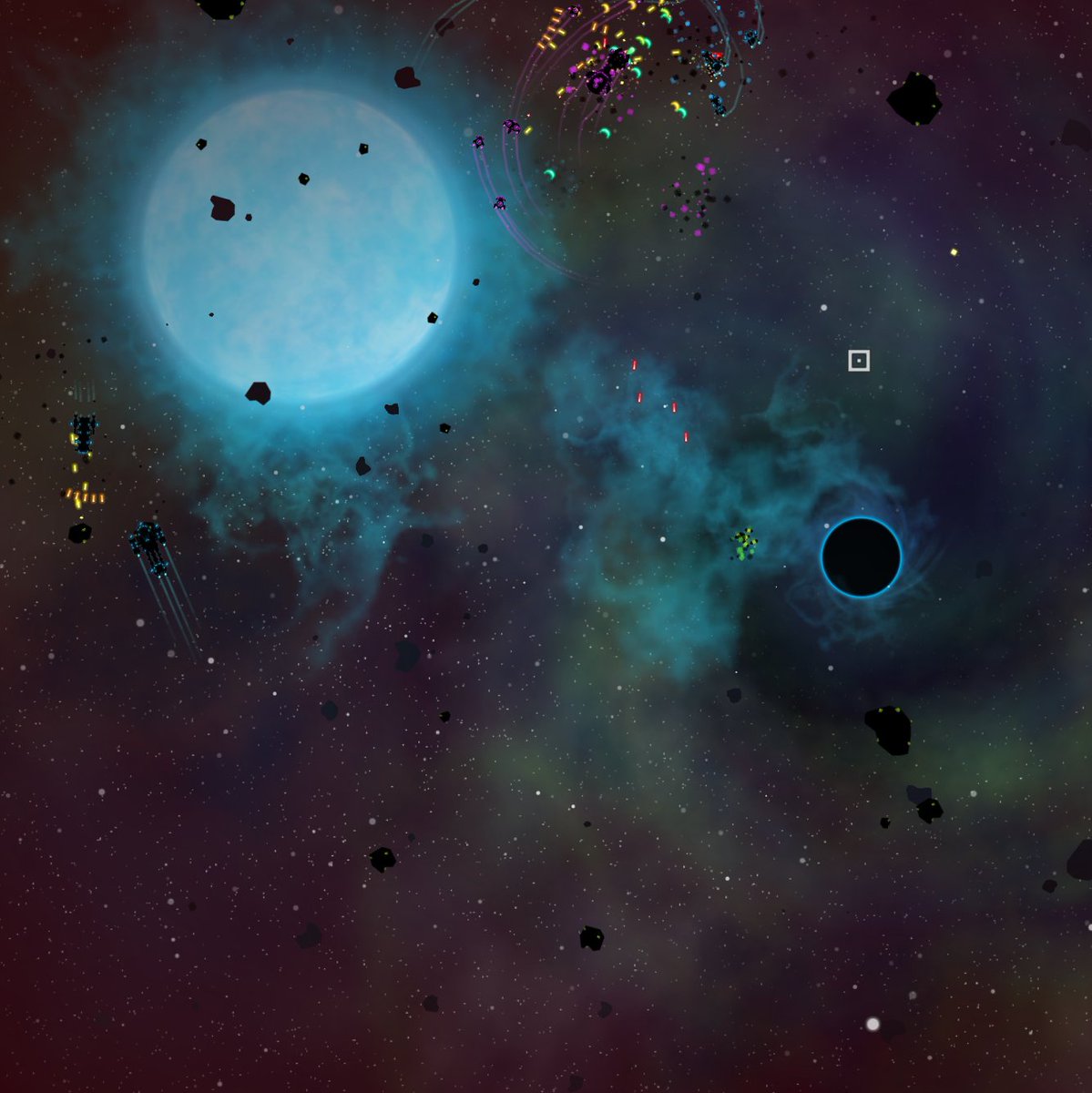 NarfoxStudios's tweet photo. Looking at a black hole does something to pilots. They get rowdy out here.

#indiedev #masteroid #spacegame

https://t.co/U2Y6AKQfi6 https://t.co/75i3RM608n