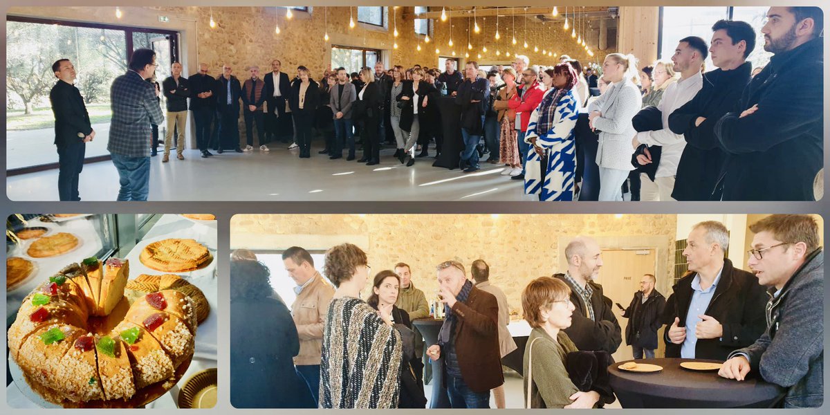 Nouvelle aventure, nouveau collectif mais des traditions qui demeurent essentielles… Janvier rime avec #Voeux... et #Galettes 👑
Ravi d'avoir inauguré cette série d'échanges avec nos équipes #Orange aujourd'hui à #Montpellier #DEGSO #Fierté