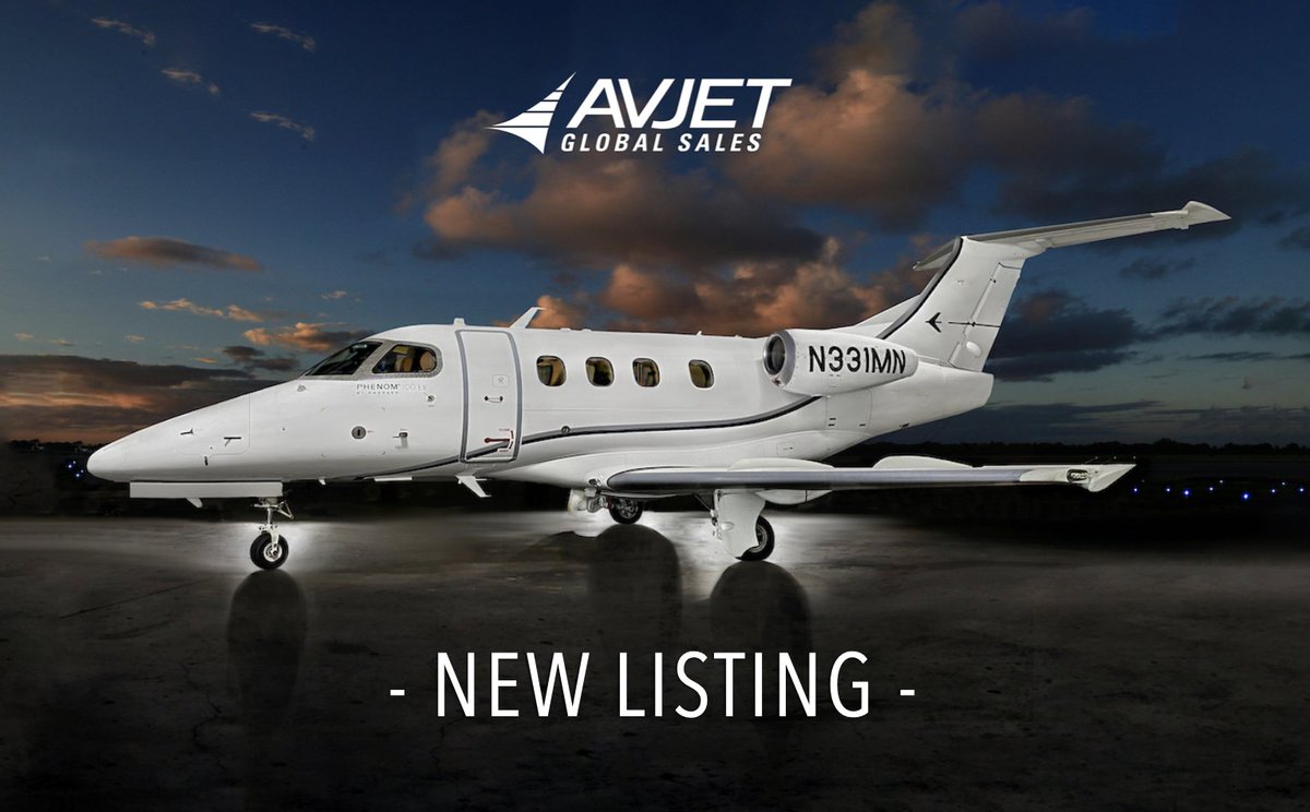 AvjetGlobal's tweet photo. Avjet Global is pleased to announce a new to market 2018 #Phenom #100EV.
Learn more at https://t.co/ESW49S7wHn or contact us today at sales@avjetgs.com. #aircraftsales #privatejet #aircraftforsale https://t.co/m0ft9KGQ0j