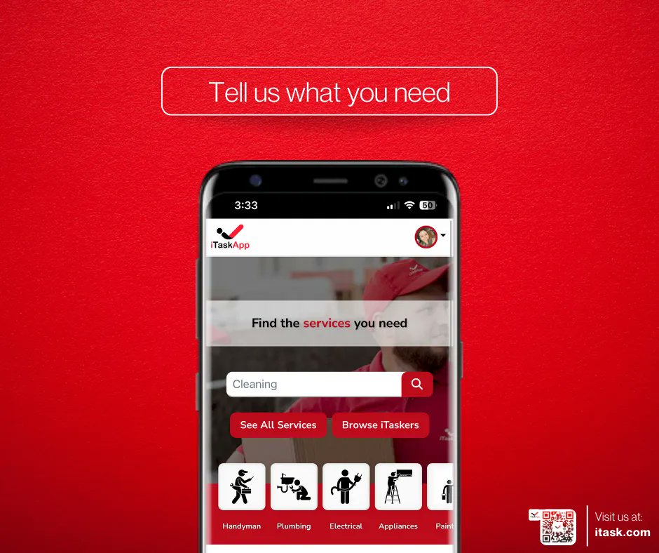 iTaskAppCanada's tweet image. iTaskApp is an online service directory offers a list of services dedicated to home owners. We provide over thousands of contractors waiting to match with clients in their area.
Book services at itask.com now!

#iTaskApp #iTaskServices #iTasker #iTas…