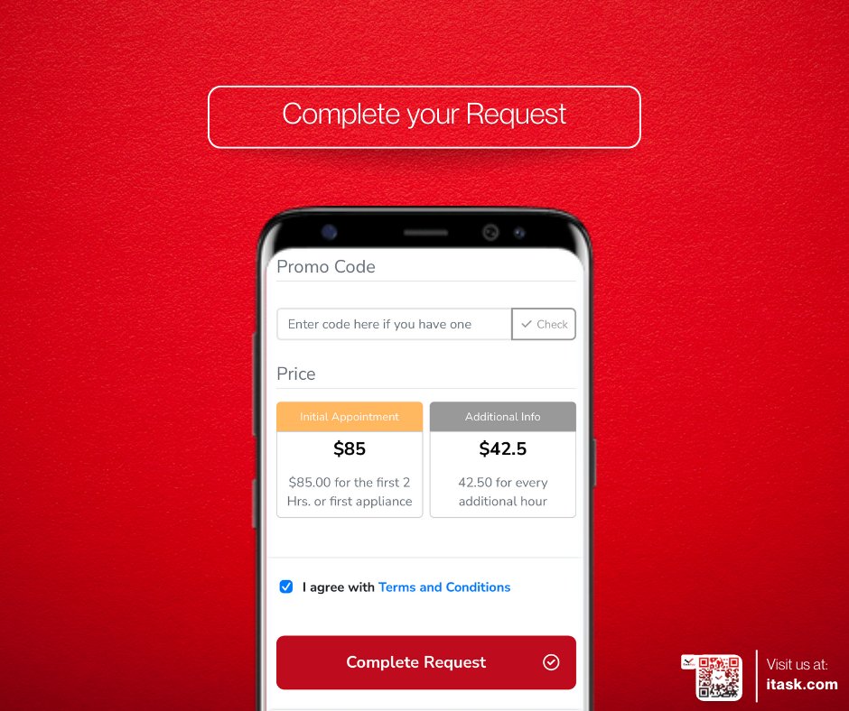 iTaskAppCanada's tweet image. iTaskApp is an online service directory offers a list of services dedicated to home owners. We provide over thousands of contractors waiting to match with clients in their area.
Book services at itask.com now!

#iTaskApp #iTaskServices #iTasker #iTas…