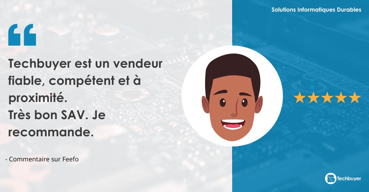 TechbuyerFR's tweet photo. 👉 Nos notes et avis sont notre meilleure publicité
Nous apprécions chaque commentaire et chaque retour que nous recevons. 
🎉 Découvrez pourquoi nos clients nous apprécient et contactez-nous pour en savoir plus : https://t.co/CR41QtDSQb
#ServiceClient #Avis #InformatiqueDurable https://t.co/FlBt9GmcjK
