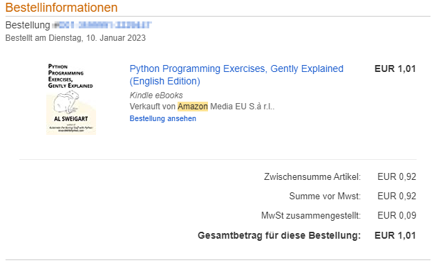 EmilGeiger's tweet photo. @AlSweigart @spook27 This is an amazing deal! 
&amp; next on my python reading list. https://t.co/fjB0VPE1q5
