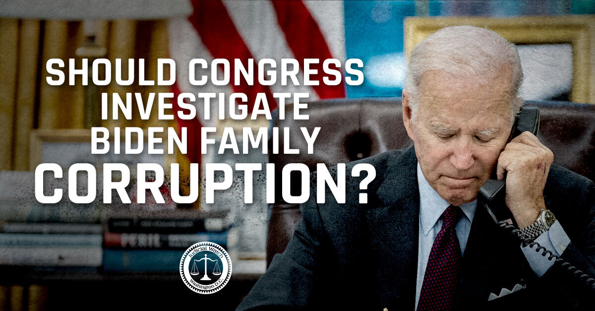 RETWEET if you think Congress should investigate Biden family corruption!