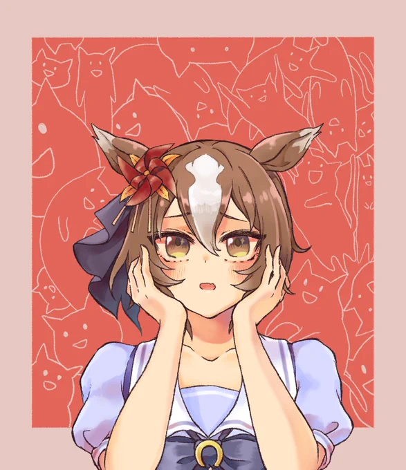リクエストのヤエノムテキです#ウマ娘 #ねこ 