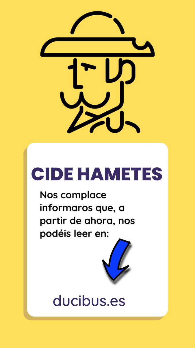 HametesCide's tweet photo. ⚠️Ultima hora⚠️
Nos complace informaros que, a partir de ahora, nos podéis leer en: https://t.co/LgWHJFc3D1
@HametesCide @diegoarroyom @ARubioCampana https://t.co/ioBE3ADRGR