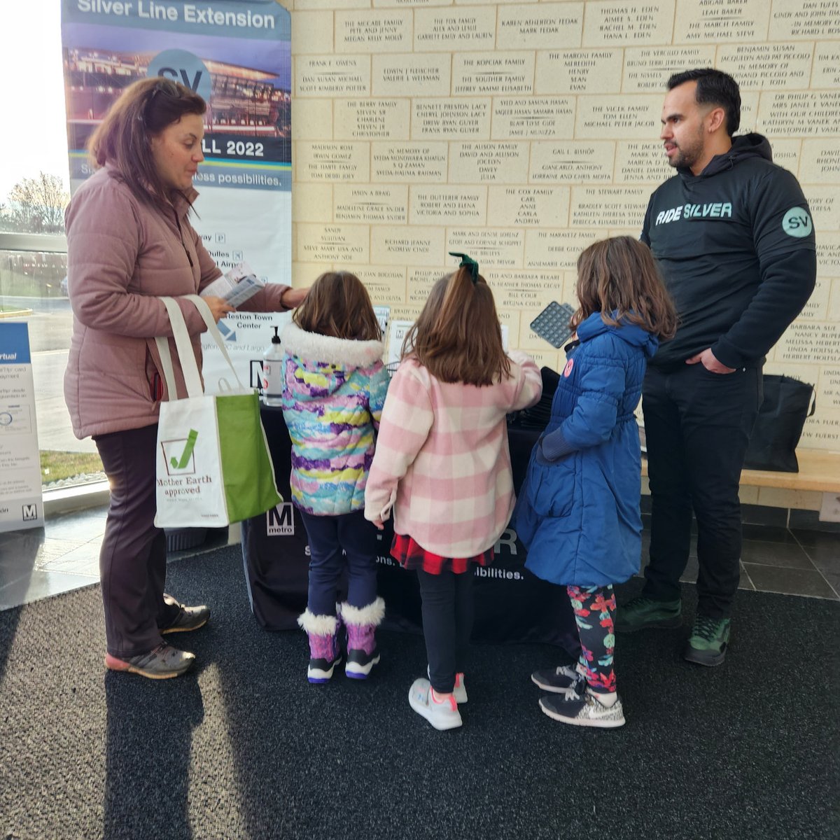 wmata's tweet photo. We want to thank our amazing Silver Line extension βͺοΈπ team for all of their incredible efforts in getting the word out to so many communities about our six new Silver Line stations! Leave them some love in the comments! #wmata #yourmetro #RideSilver https://t.co/YnujtBRw7x