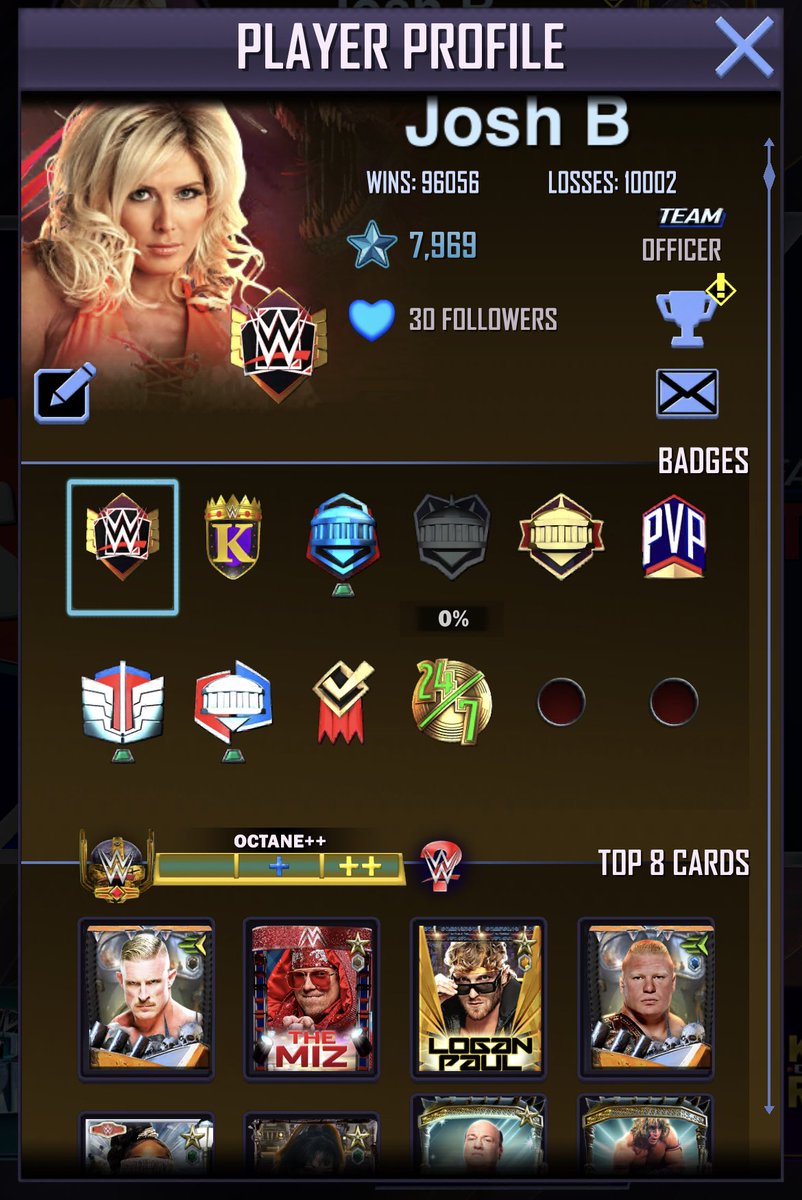 JoshBennett2313's tweet photo. Ready for the new tier #WWESuperCard https://t.co/RjovchoBRq