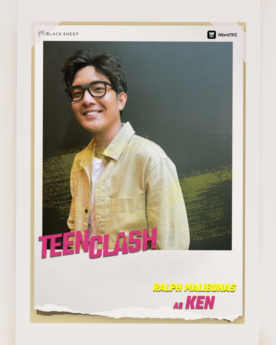 KapamilyaTFC's tweet photo. Ralph Malibunas is KEN, the charming drummer of Ice's group, and is also one of the smartest students in school!

Ready ka na bang ma-meet ang “clash-mates” nina Zoe (Jayda), Jude (Markus) and Ice (Aljon)? 

#TeenClash is STREAMING SOON on iWantTFC! ABANGAN. https://t.co/HBNDeqfEOY