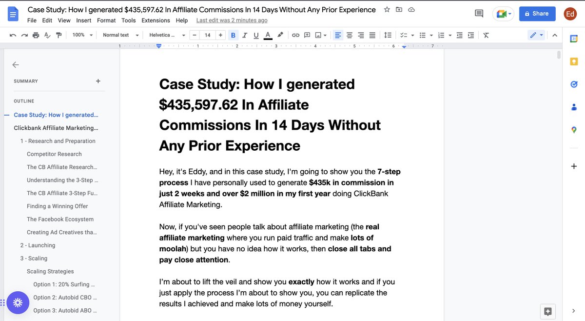 I wrote a 42-page case study breaking down how I made $435,597.62 In Clickbank Commissions using Facebook Ads in just 14 Days

Inside I show:
- Choosing an offer
- Detailed setup
- Full Scaling breakdown

Retweet + Comment “Send” and I’ll DM it to you (must be following)