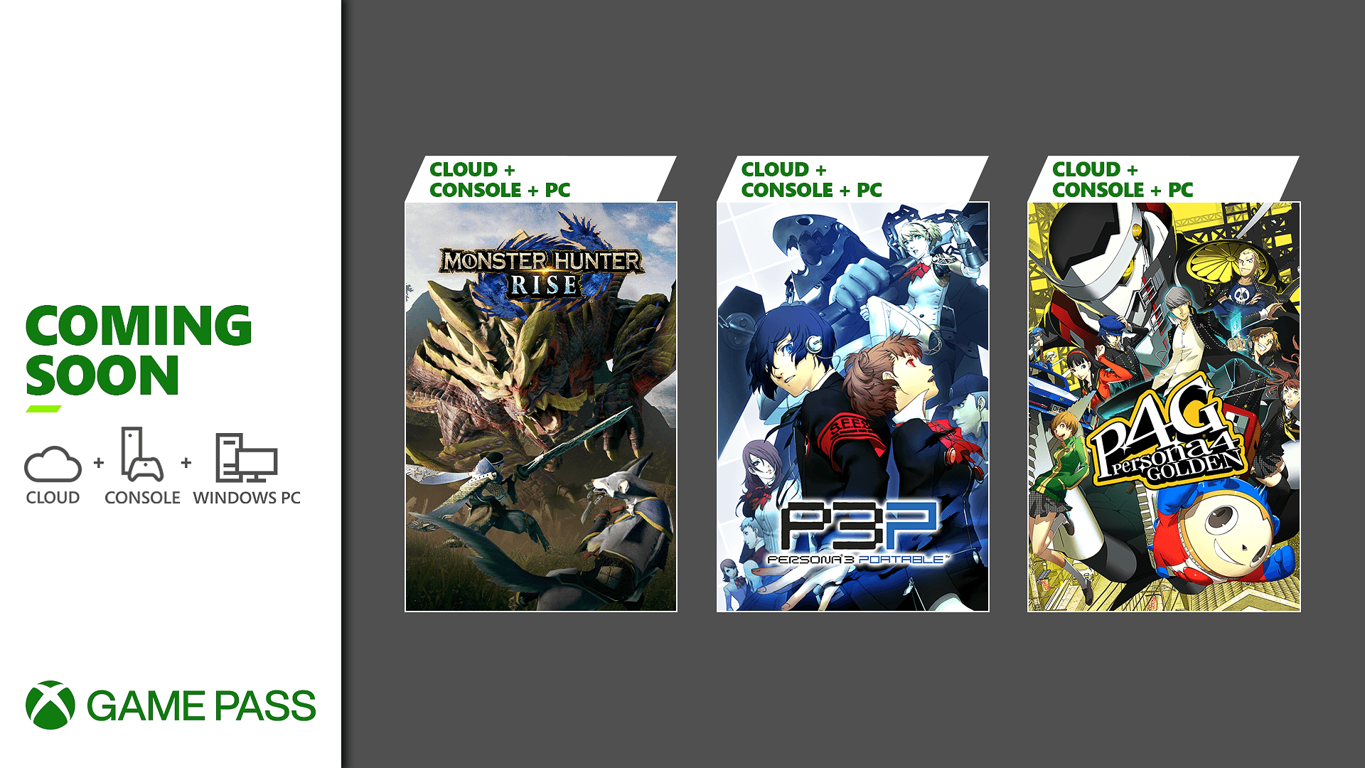 Coming soon game pass sales