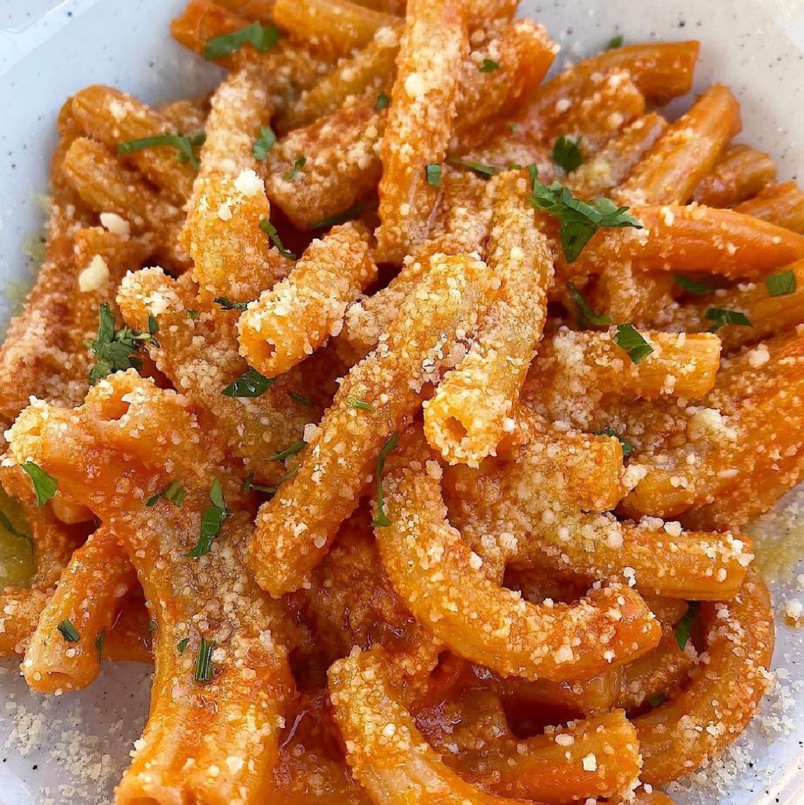boohoo's tweet photo. pasta > everything else 🤤 https://t.co/AenaDcXSE5