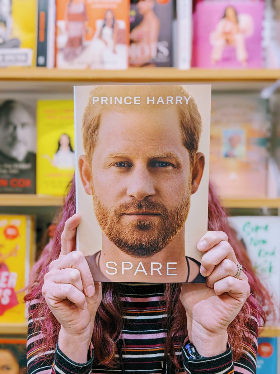 BNValleyForge's tweet photo. Prince Harry's memoir, SPARE, the book *everyone* is talking about, is here! Come in for your copy today.
#spare #princeharry #harryandmeghan #thewindsors #royals #memoir #newrekeasetuesday #pubday #hotbook #bnvalleyforge #barnesandnoble #bnbuzz https://t.co/7uqQCT9JB9