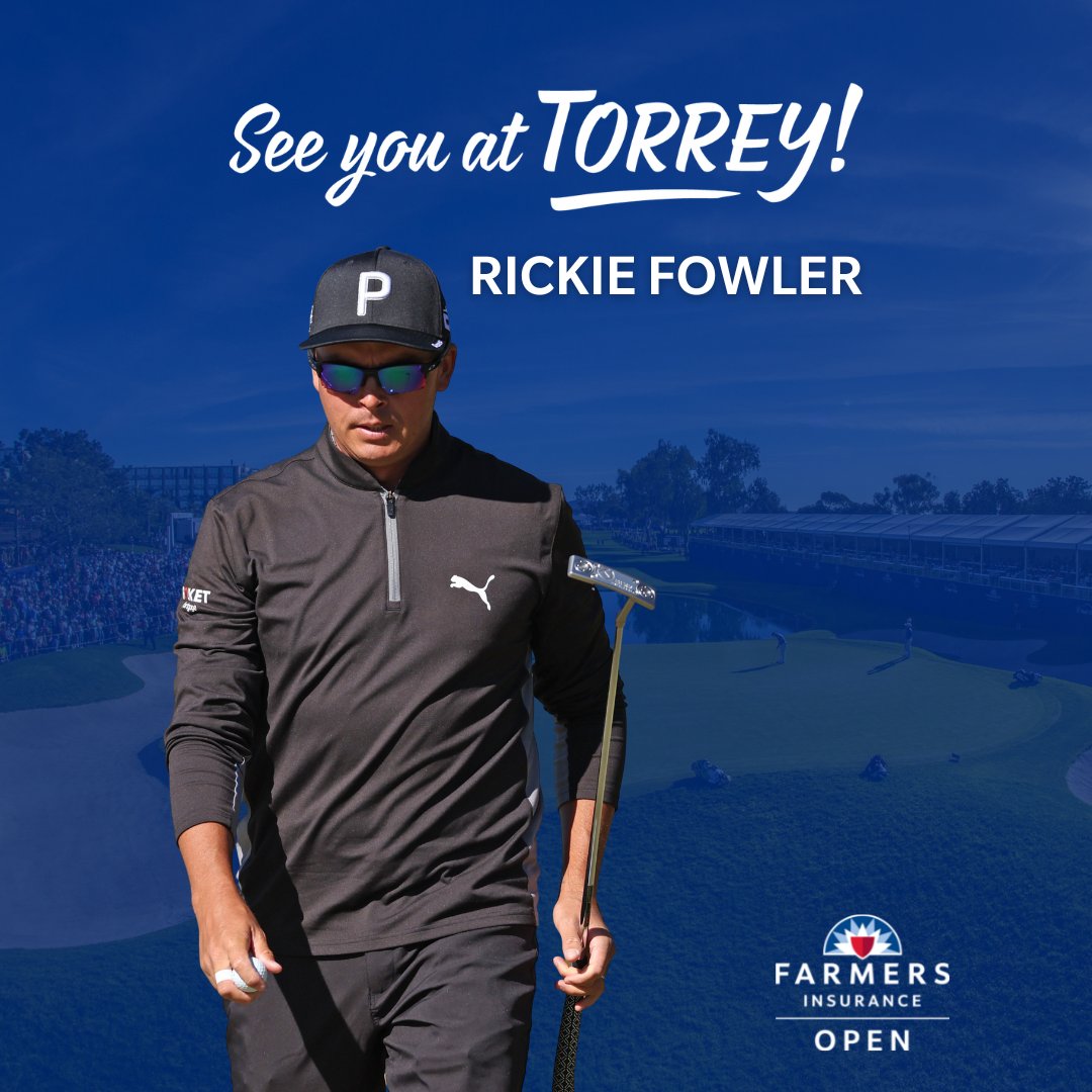 Get excited for a few more commitments for the 2023 Farmers Insurance Open! 🏌🏼‍♀️ Can't wait to #SeeYouAtTorrey . . . #FarmersInsuranceOpen #TorreyPines #PGATOUR #Golf #FIO23 #SanDiego #Sports #Golf #Events #SanDiegoEvents #LaJolla