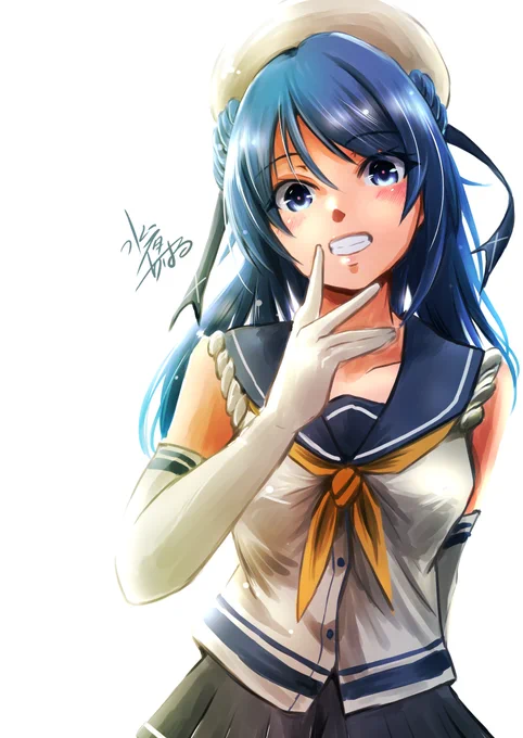 #艦これ版深夜の真剣お絵描き60分一本勝負
#艦これ版真剣お絵描き60分一本勝負_20230110

#浦風「提督さん、今日も元気じゃねえ」 