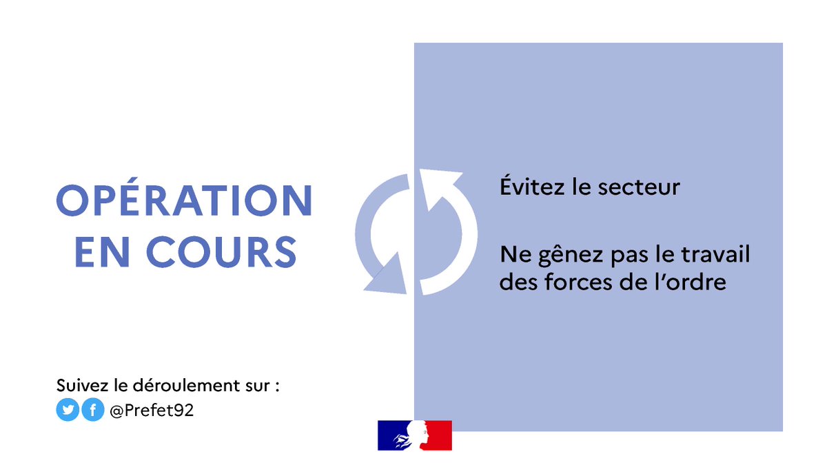 ⚠️Intervention des <a href="/PompiersParis/">PompiersParis</a> en cours rue de Lens à #Nanterre pour un feu dans un entrepôt
▶️Un périmètre de sécurité a été établi
⛔️La rue de Lens est coupée
⚠️Evitez le secteur