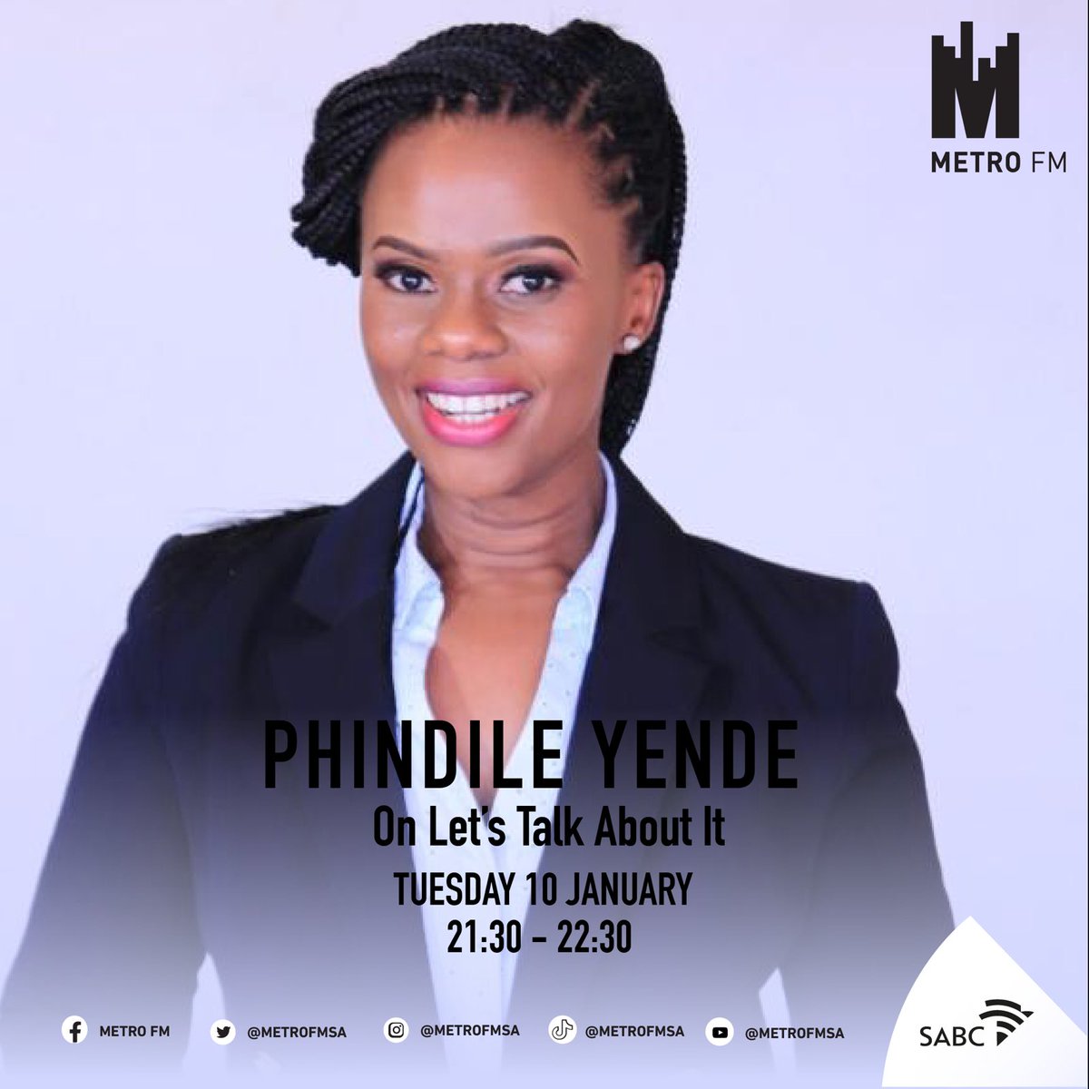 I’ll be in conversation with Mantsoe Pout tonight, speaking about heeding to the signs and leaving a difficult relationship. 

Tune in 😘

#amarriagebuiltonlies
#yetyoumarriedhim
#divorce