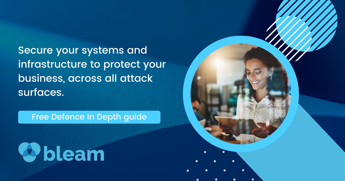 BleamCyber's tweet photo. Secure your systems and infrastructure across all attack surfaces. Defence in Depth uses multiple layers of security to protect a business’s critical assets and IT systems. Discover how you could use Defence in Depth to protect your organisation. https://t.co/8hvd5G63V2 https://t.co/tJwuLYdDE4