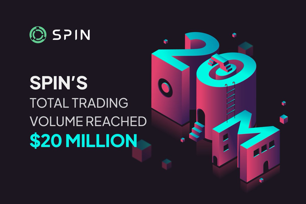 spin_fi's tweet image. 2023 starts with a new milestone reached by the Spin community 💙

Since the launch of our mainnet on @NEARProtocol, Spin's total trading volume has exceeded $20 million! Thanks to everyone who helped us achieve this beautiful number 🥂

WAGMI 🎊