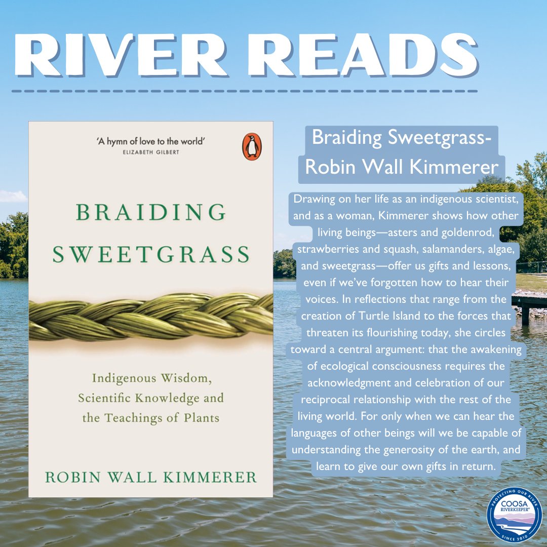 CoosaRiverkeepr's tweet image. Who all has a New Year's Resolution to read more in 2023? 🙋
We have compiled some of our staff's &amp;amp; Board of Director's favorite conservation-themed books just for you! Check out some of our favorites by visiting our Education webpage &amp;amp; pick out your next book! Happy reading!📚
