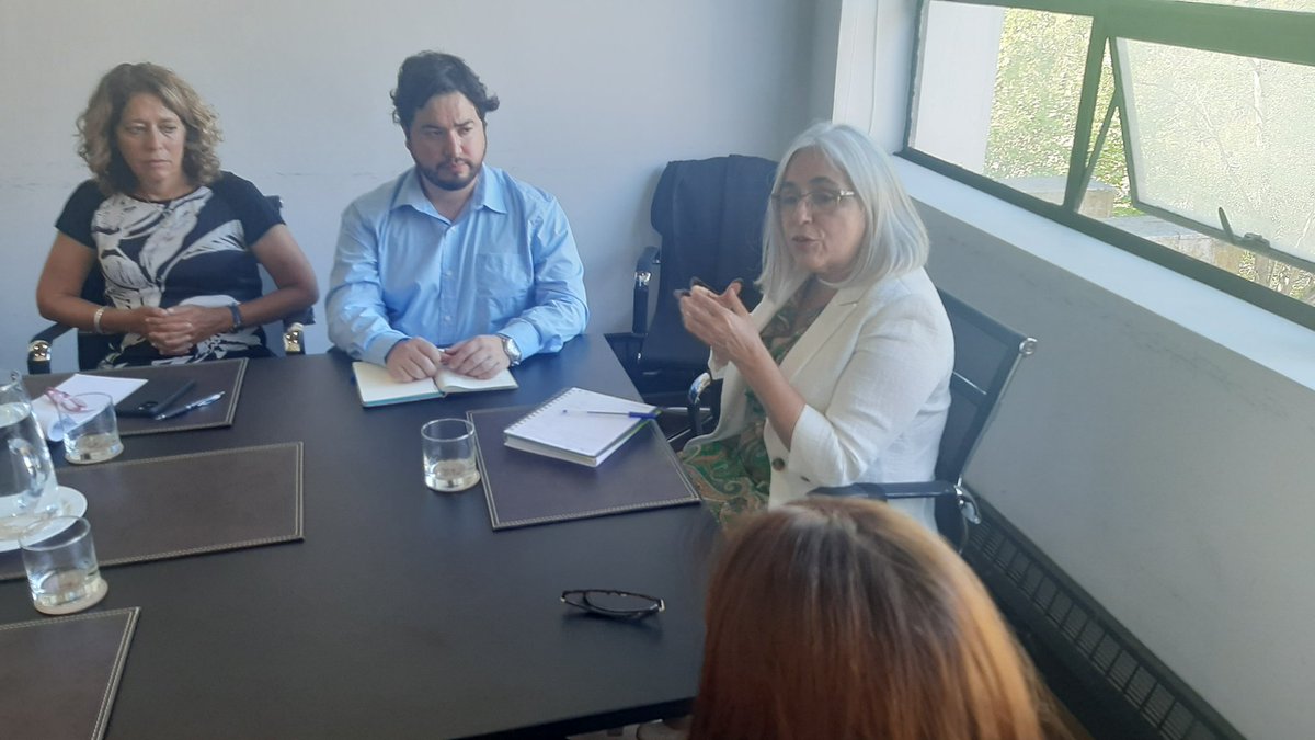 Educbiobio's tweet photo. 📌 Hoy, @Educbiobio,Elizabeth Chávez y @DecanoEducaUdeC,  Óscar Nail se reunieron con Joanne Queen en el contexto del desarrollo de + Conectados, iniciativa de Innovación Educativa para el Aprendizaje Profundo desarrollado por el Centro Más Comunidad @EducacionUdeC 🏢 https://t.co/fvQ8JKWkSX