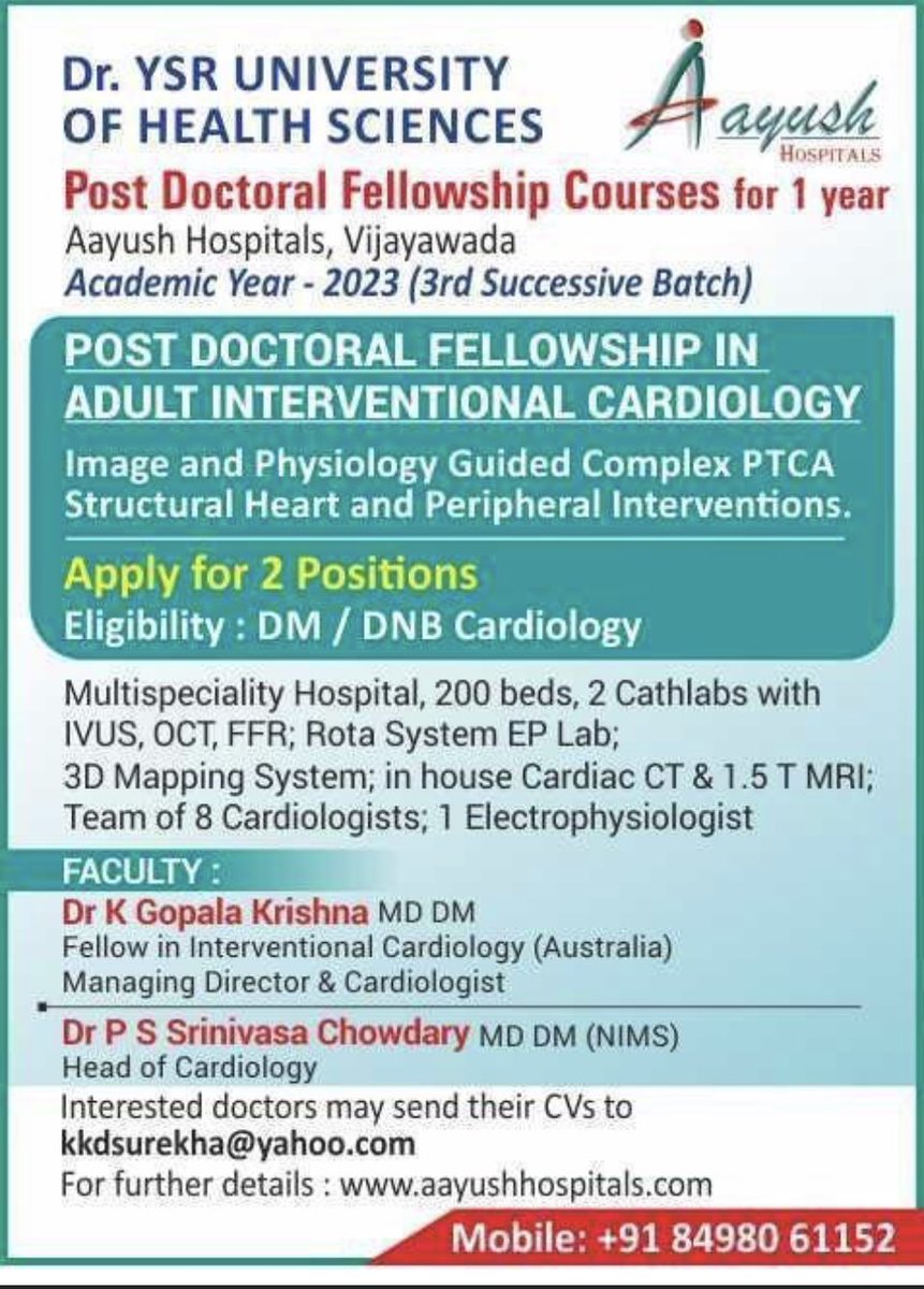 psschowdary's tweet photo. Interventional Cardiology Fellowship https://t.co/rGiVQ3GBVr