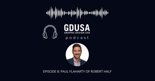 Eric_Kimble's tweet photo. Listen to this episode of the @GDUSAMagazine Podcast for key insights from Paul Flaharty, executive director @RobertHalf on 2023 creative #hiringtrends, and the importance of advancing diversity, equity and inclusion work in design. https://t.co/OoitbO70dI https://t.co/FTatTDeBiP