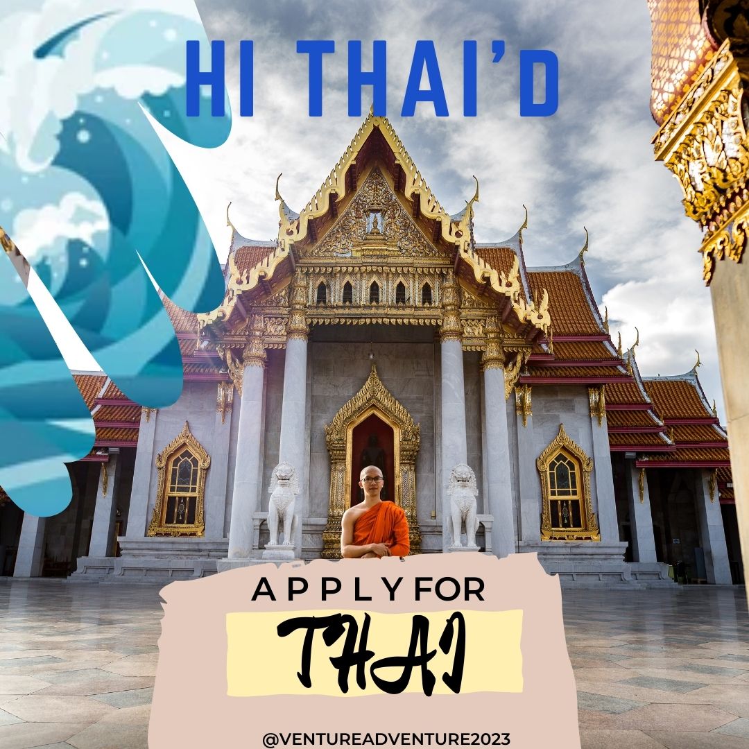 ChesterWBIS's tweet photo. The 2023 Venture Adventure, sponsored by @santanderuk, is open for students with a business idea to apply. For 2023, it's in Thailand. See the thread for application information. #WorkLearnAdapt #HigherEducation #BusinessVenture https://t.co/alSwYE1EB5