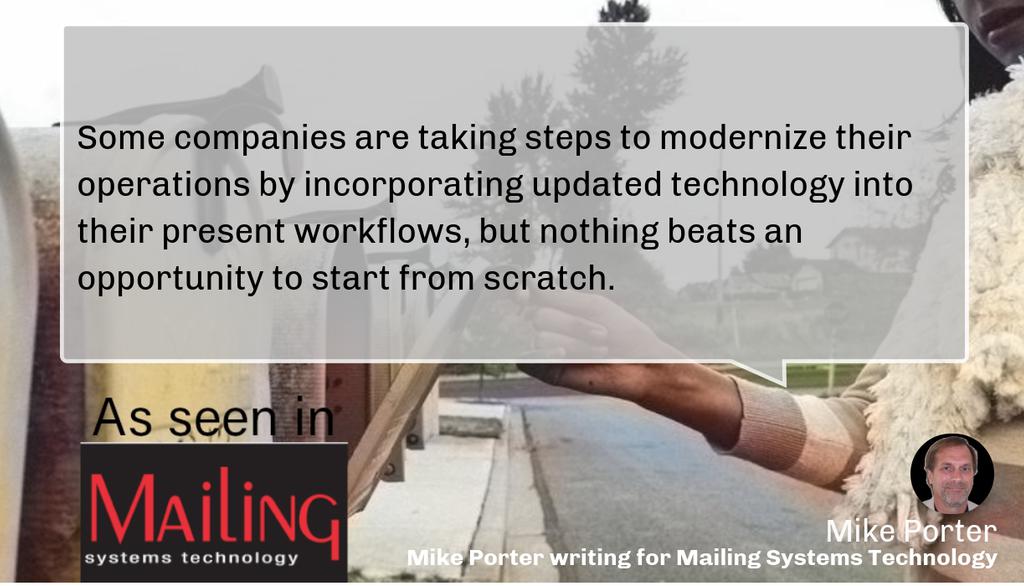 PMCmike's tweet image. What if you could build your print/mail center from the ground up, using all the technology of the day?
Read more 👉 infozzz.com/wS5dDn

#MailOperations #Mail #MailingSystemsTechnology