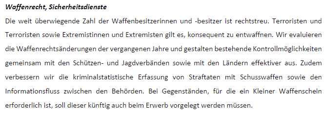 Der einzige Koalitionspartner, der sich in der aktuellen Diskussion zum #Waffenrecht an den Koalitionsvertrag hält, ist die @FDP. 
@SPDde und <a href="/Die_Gruenen/">BÜNDNIS 90/DIE GRÜNEN</a> verstoßen gegen diese grundlegende Vereinbarung. #Vertrauensverlust