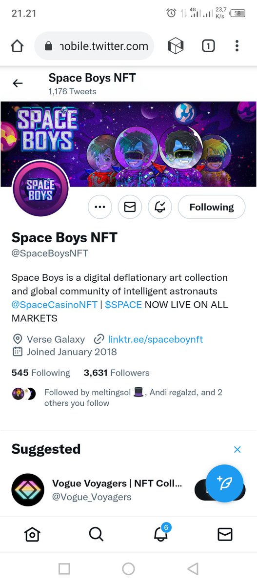 deasyckp's tweet photo. @SpaceBoysNFT @SpaceCasinoNFT @solana Done sir

5aW3aEvgfWU2VZh1JzAA2VB2Ka9isYHnVGboVL4x3bv6 https://t.co/SQsP2r3cq1