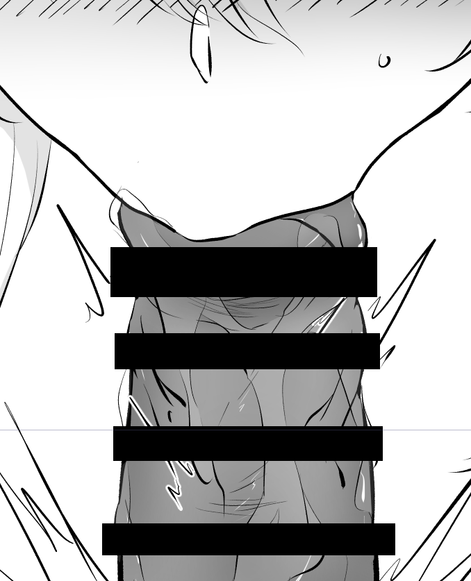 イイ感じの唾液まみれちんちんが描けたのに海苔貼らなきゃいかんのつれぇわ…… 