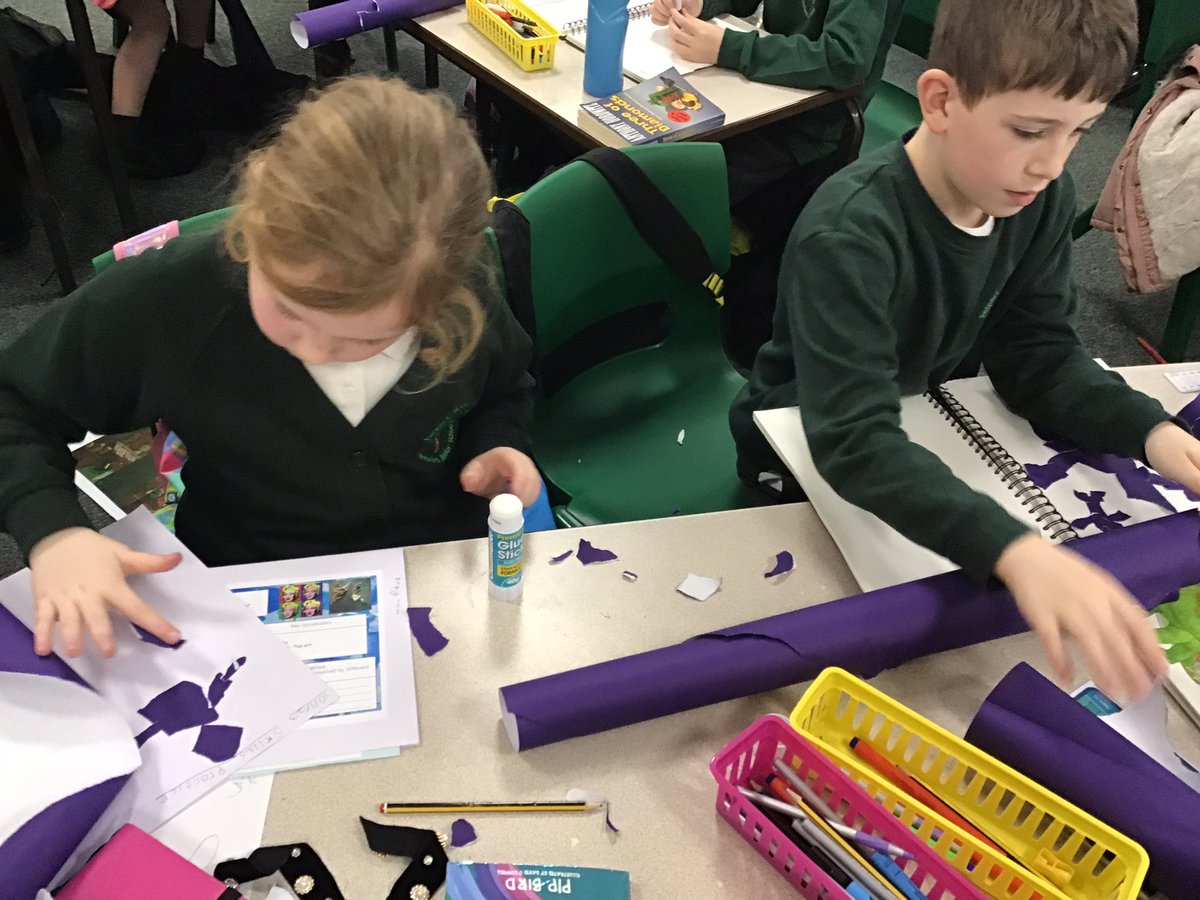 OJS_Year4's tweet photo. Practising our collage skills in art 🖼 #OJSArt https://t.co/rfHtRZQRJl