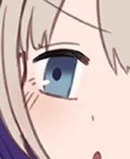 白目の上にほっぺの色塗るのがブーム 