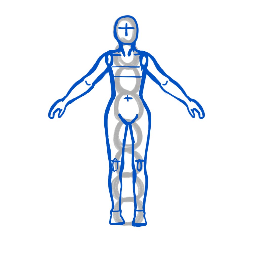 100ya_aurora's tweet image. 국비지원교육 패스트 캠퍼스 블렌더 강의 2주차. 이번주 부터는 본격적으로 블렌더를 다루며 캐릭터 제작 실습을 했다. 사진은 바디 제작에 앞서 알려주신 인체 비율에 맞춰 간단하게 드로잉을 해본 것이다.  #패스트캠퍼스 #내일배움카드 #국비지원교육 #K디지털기초역량훈련  #블렌더강의
