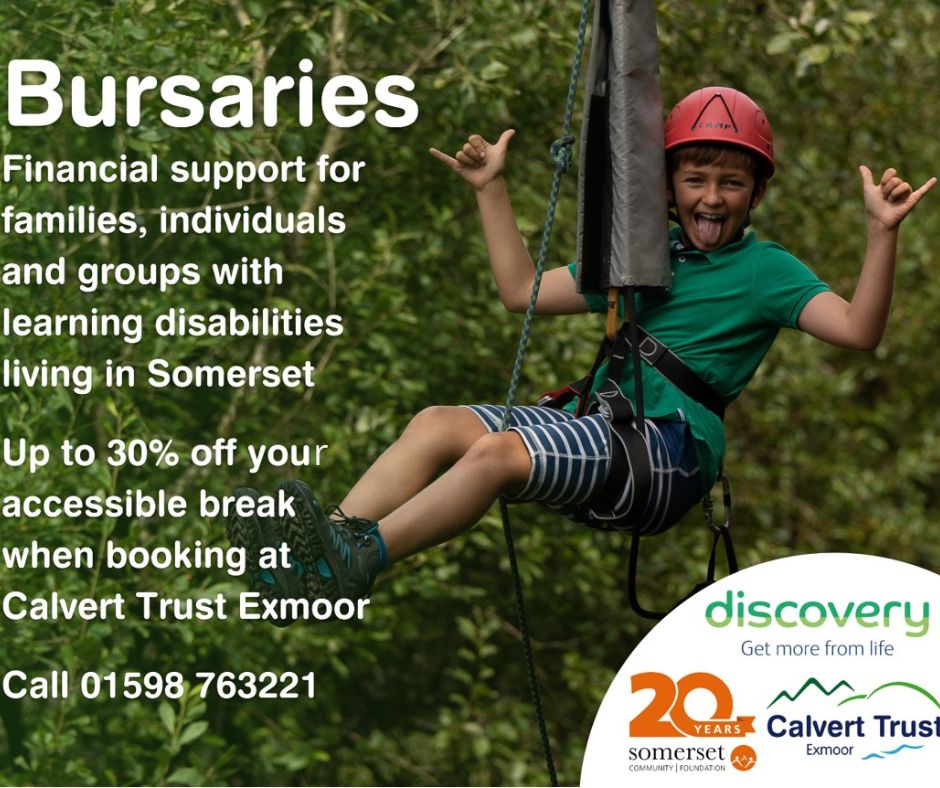 DiscoveryLDA's tweet photo. Planning this year's holiday yet?
The @CalvertTrust in #Exmoor do #specialistbreaks from #abseiling to #gokarting and as a beneficiary of our #CommunityFund, they can help you fund 30% of your #accessiblebreak!
Enquire below👇
https://t.co/scf9vb8WDu
#GetMoreFromLife https://t.co/DZqTujo1fQ