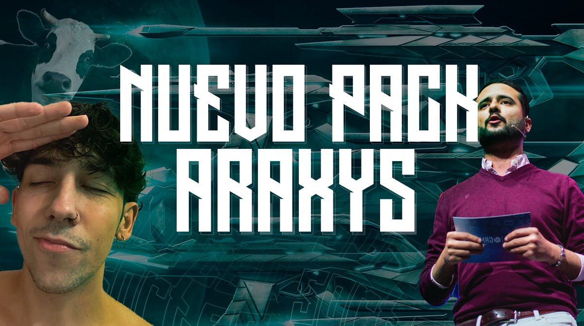 🐮SORTEO DEL NUEVO PACK ARAXYS🐮

Requisitos:
🐮 Seguir a <a href="/B0rjaCS/">KRÜ b0rja</a> y <a href="/RomaDorado_/">Roma Dorado</a> 
🐮 Dar RT y etiquetar a tu amigo.
🐮 Seguirme en ig jiji instagram.com/b0rjacs/

Finaliza el día 30 de este mes (Enero) 🫡
