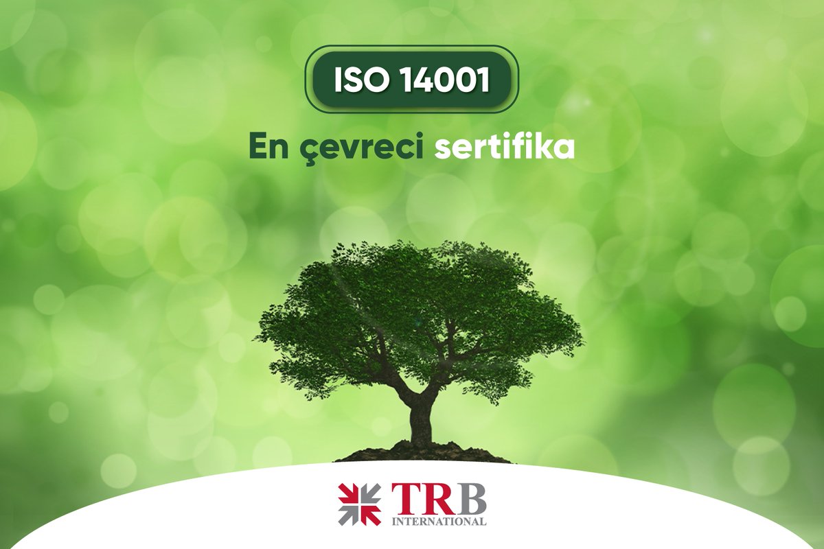 trbturkiye's tweet photo. ISO 140001 Çevre Yönetimi Sistemi, çevreye verilen zararın en aza indirilmesi için rehber niteliğindedir.

#çevre #çevredostu #çevreci #ISO #belgelendirme #sertifika #TRB https://t.co/VC0ZANaW1L