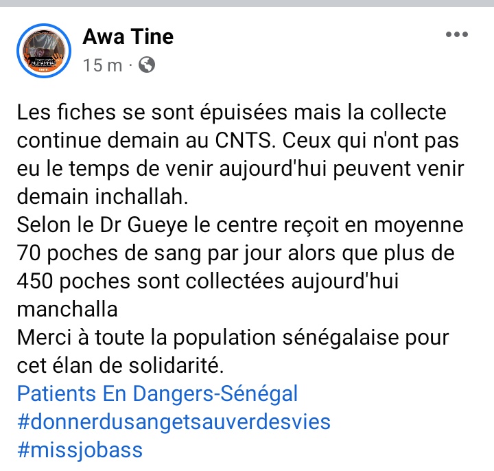 Cette solidarité Sénégalaise🥰🥰🥰@PatientEnDanger