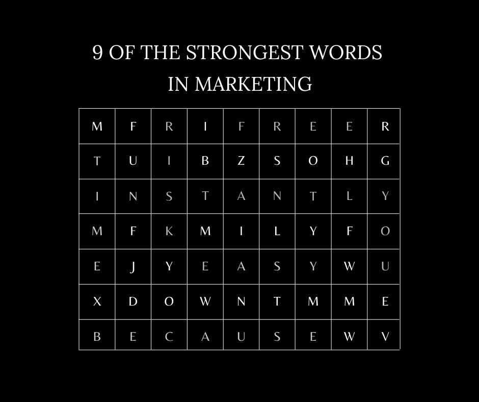 WEB4PRO_Magento's tweet photo. 9 OF THE STRONGEST WORDS IN MARKETING

You

Free

Because

Risk Free

Secret

Instantly

Limited time

Easy

Don't miss

What words do you use for your business?

#socialmediamarketing #digitalmarketing #web4pro #success #ecommerce #marketing https://t.co/VlTqtiPWGB